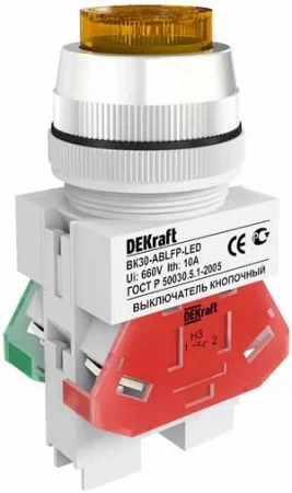 Нажимная кнопка (кнопочный выключатель/переключатель) в сборе 25049DEK